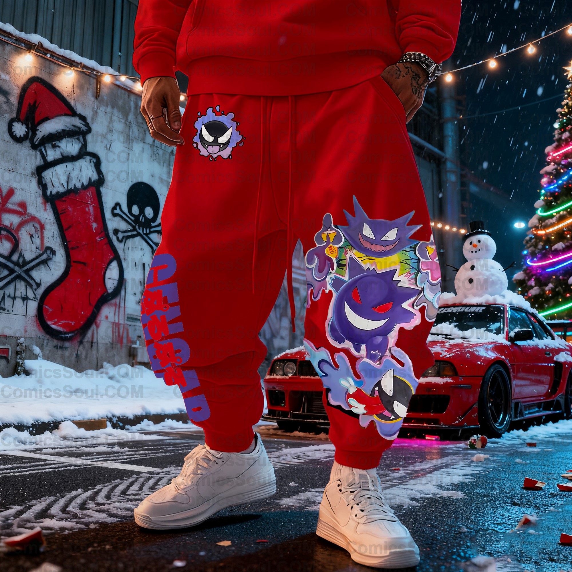 Unisex Casual Anime Streetwear Pants TeeThreads Sustain the Scene with Custom Apparel