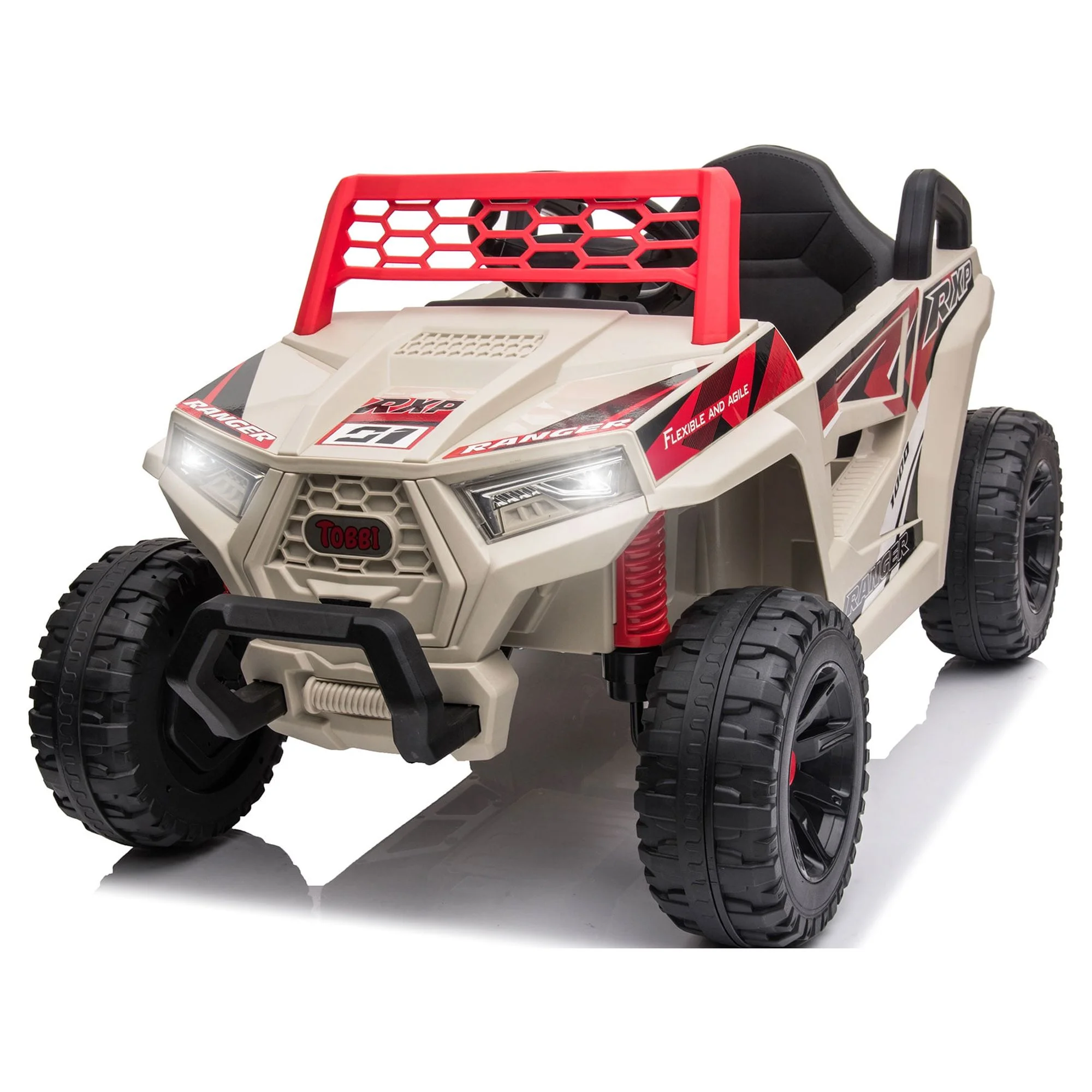 TOBBI 12V Kids Electric off-Road UTV Truck Car Battery Powered Ride on Toys for Girls with LED Headlights, Music, Horn - Image 44