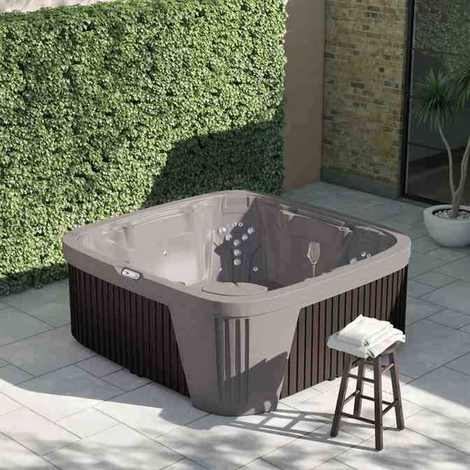 Aquarest Spas, Powered By Jacuzzi Pumps 6 - Person 45 - Jet Square Plug And Play Hot Tub with Ozonator