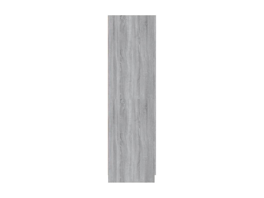 Armario Nestleano gris 80x52x180 cm Madera contrachapada