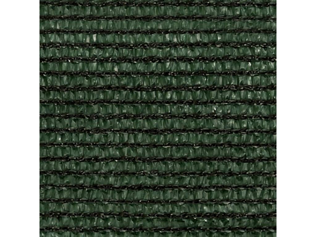 Toldo de vela HDPE verde oscuro 160 g/m² 4x5x5 m