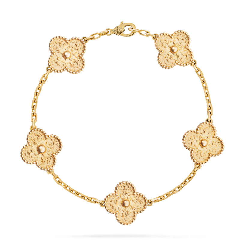 Replicate Vintage Alhambra bracelet, 5 motifs(1:1 replica) - Original Replica Club