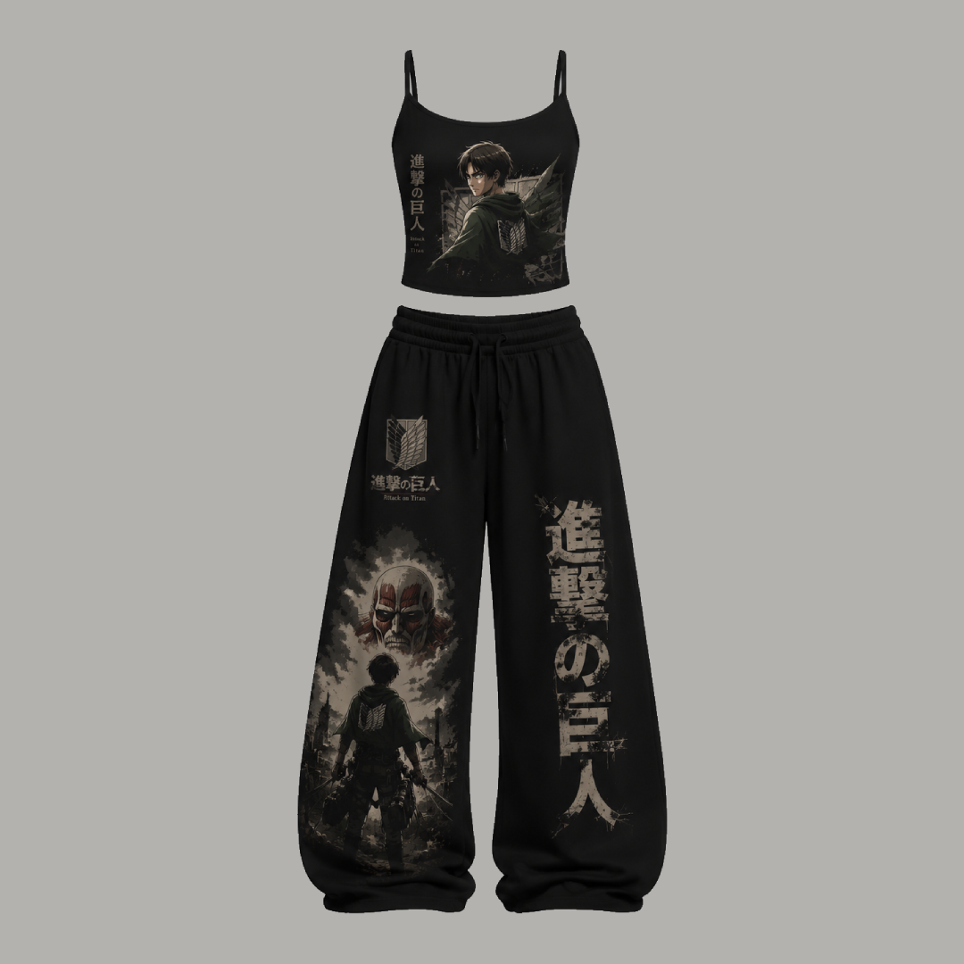 Attack on Titan Top & Elasticated Trousers Two-Piece Set