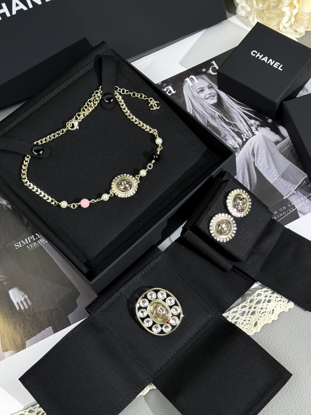 Chanel Sun Flower Pendant Necklace - Original Replica Club