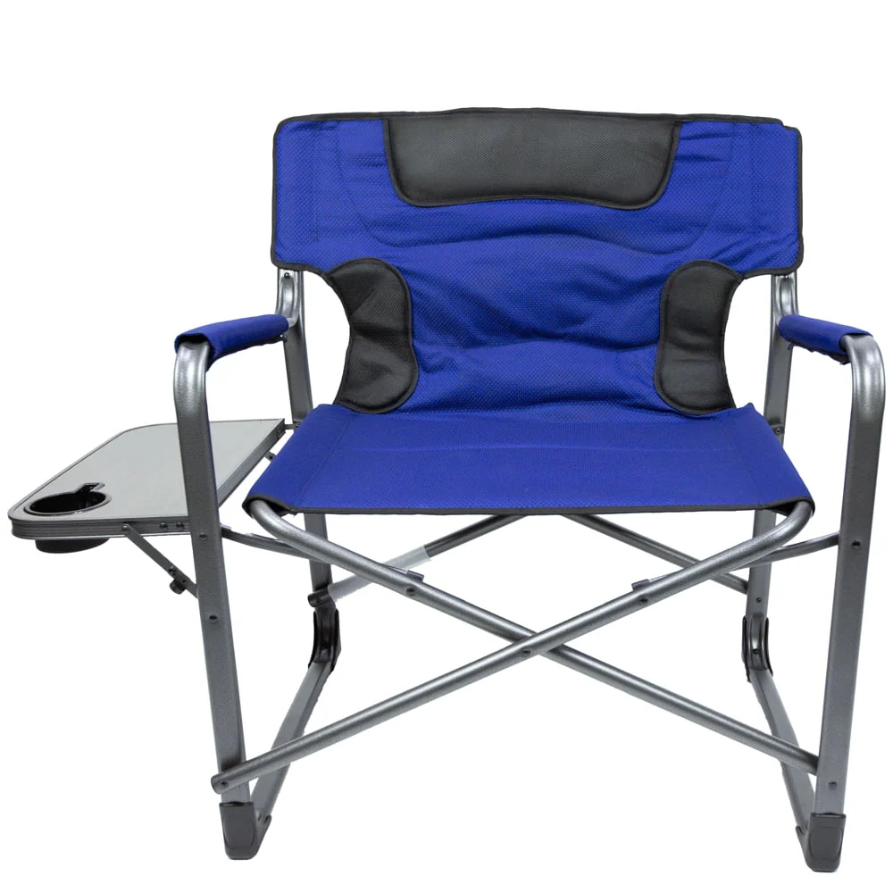 Ozark Trail Camping Director Chair XXL, Blue, Adult, 10lbs - Image 4