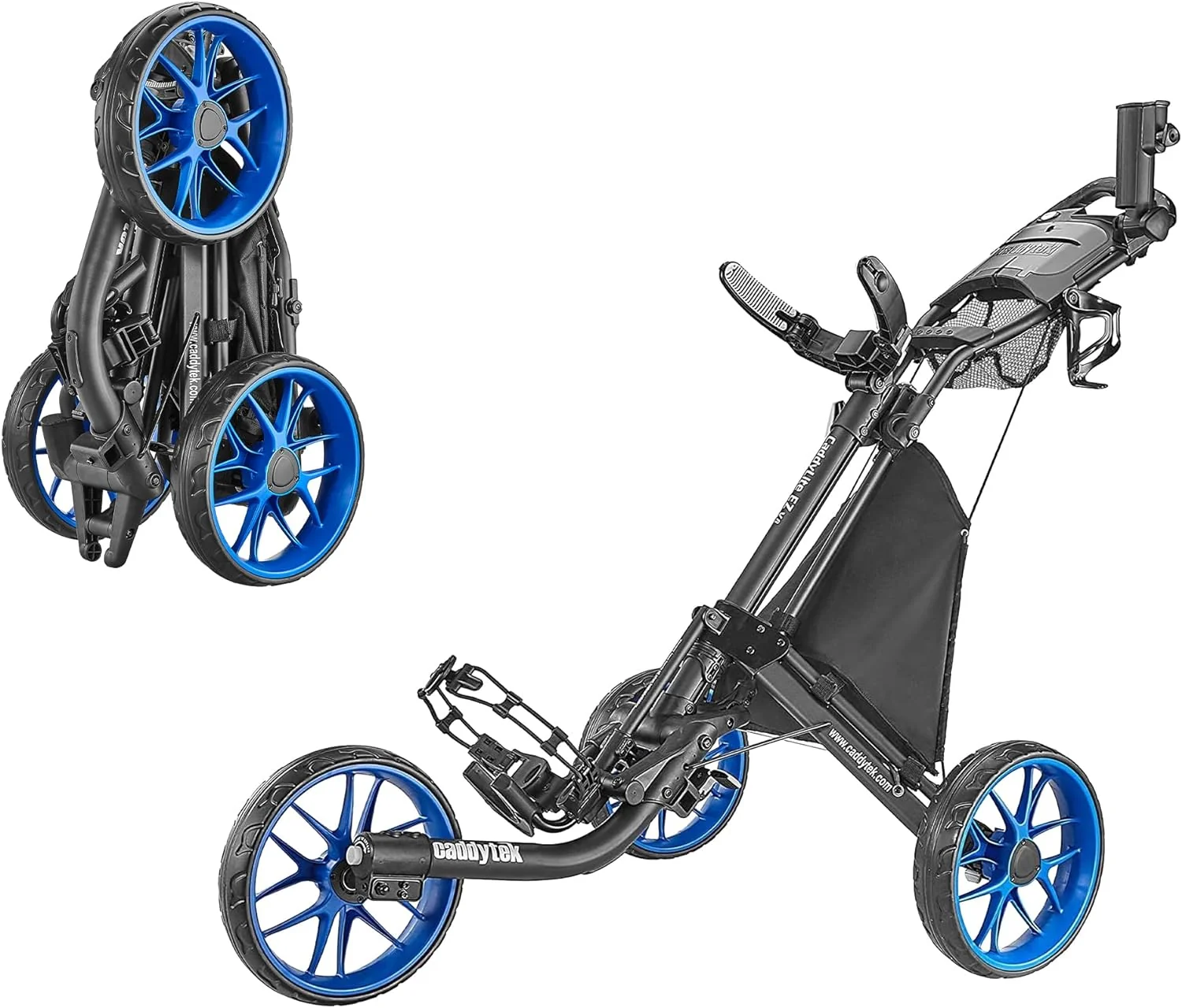 3-Wheel Foldable Golf Push Cart With Foot Brake - CaddyLite EZ V8 - Image 5 3-Wheel Foldable Golf Push Cart With Foot Brake - CaddyLite EZ V8 - Image 5