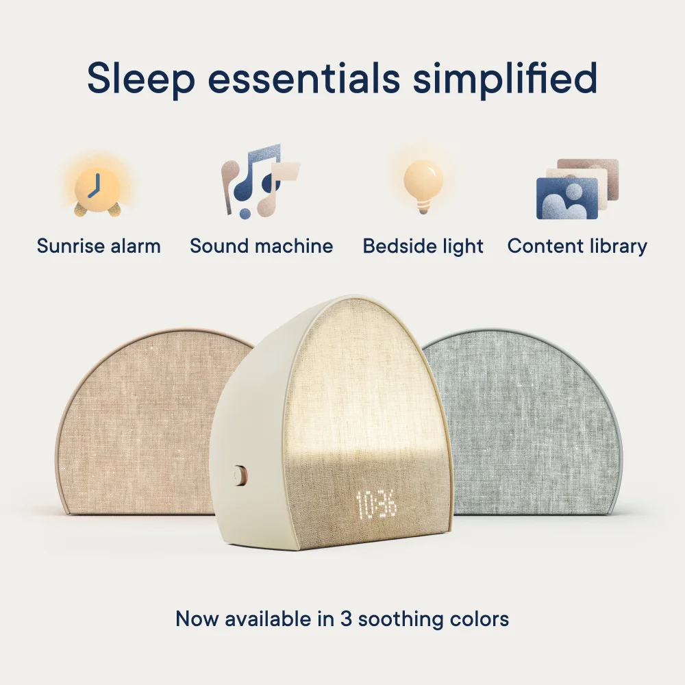 Hatch Restore 2 Sunrise Alarm Clock, Sound Machine, Smart Light (Putty) -?Your Bedside Sleep Guide, White Noise, Custom Sleep Routines, Dimmable Clock, Deep Sleep, Gentle Alarm, Wake Up Rested - Image 2