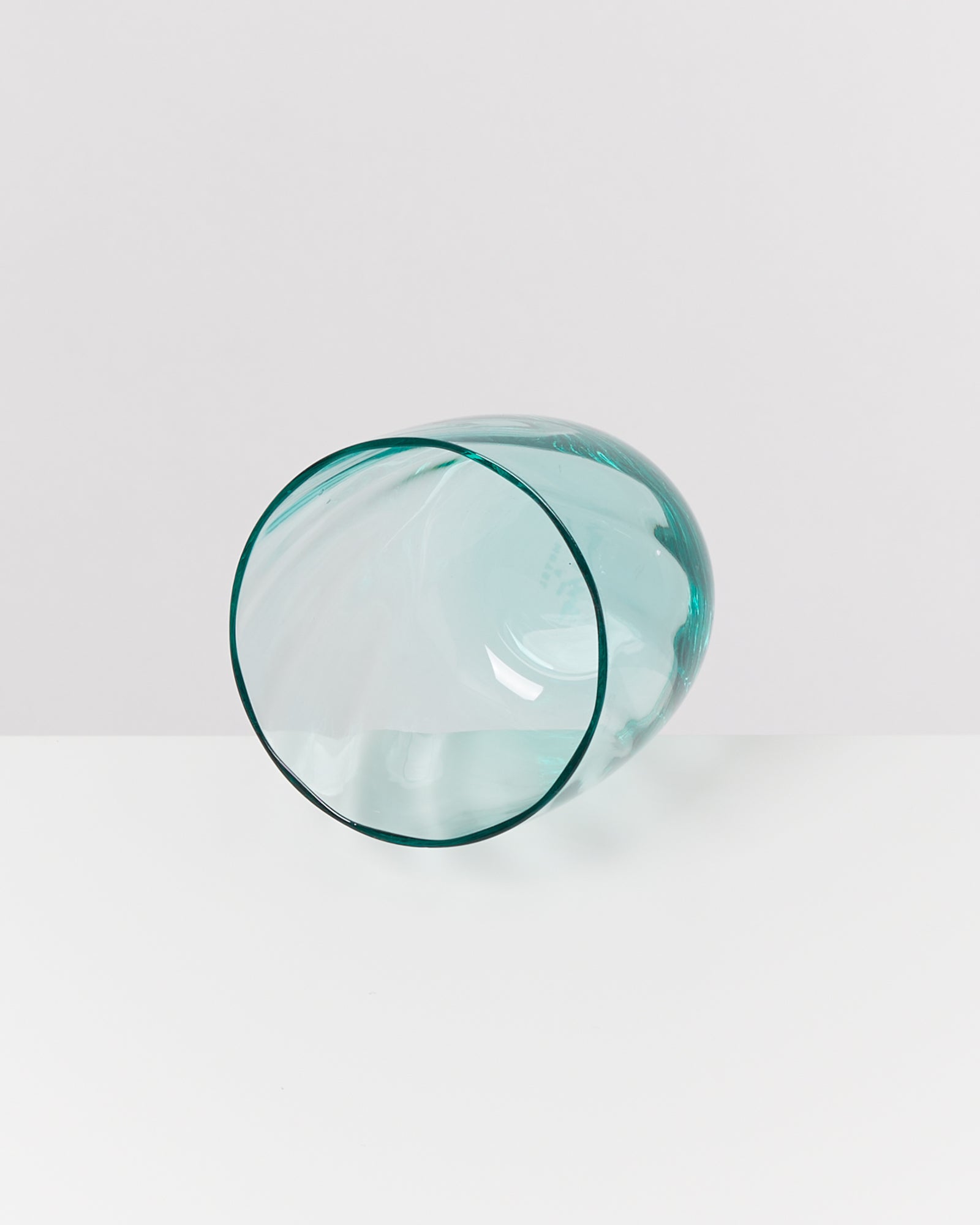 Calma Glas klein swirl grün