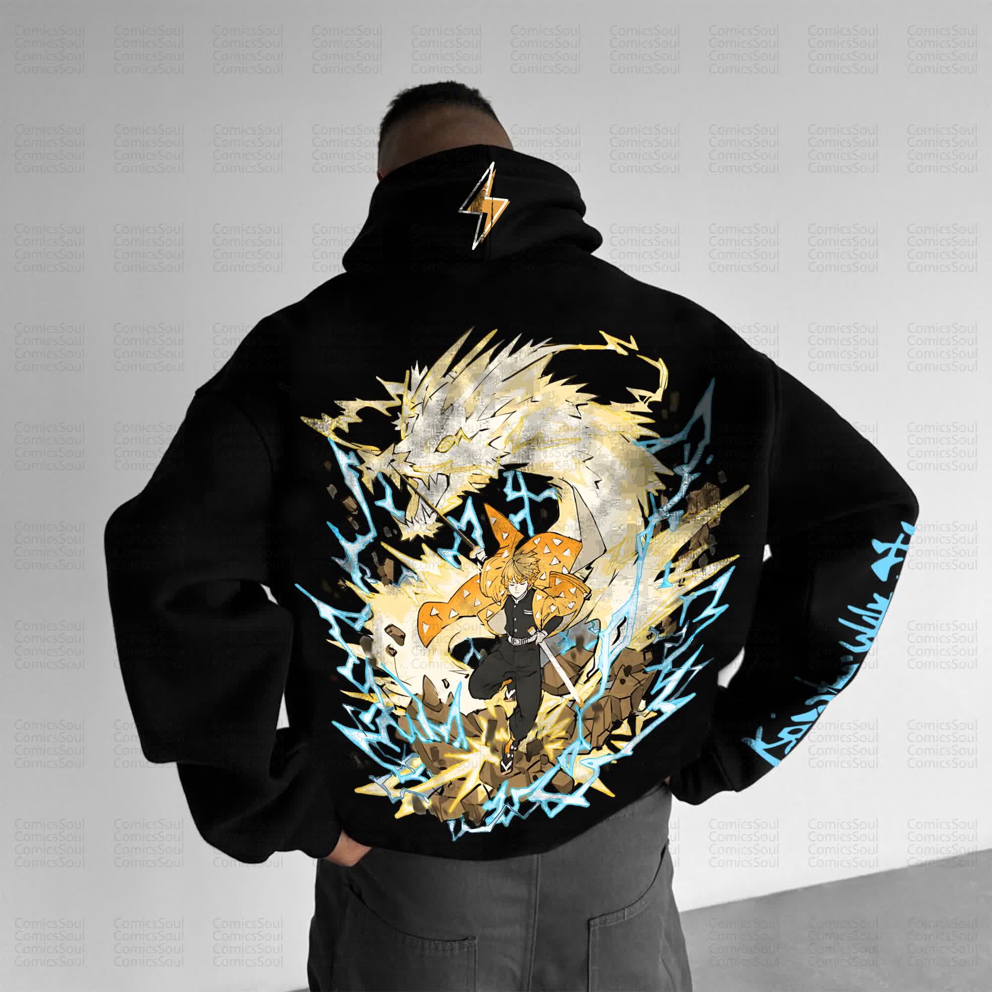 Unisex Anime Graphic Streetwear Vintage Hoodie丨Comicssoul