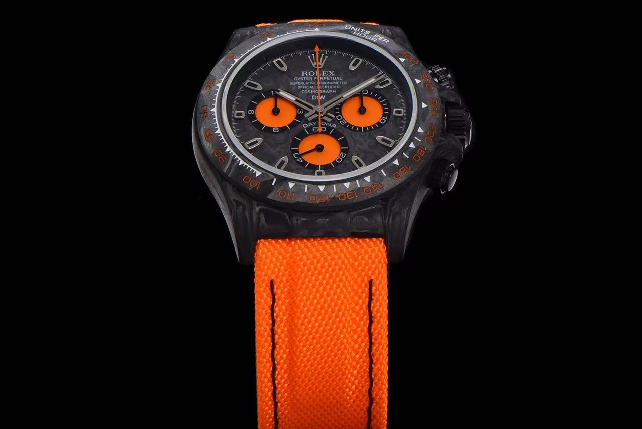 Replica DiW Rolex Cosmograph Daytona All Carbon Orange Edition