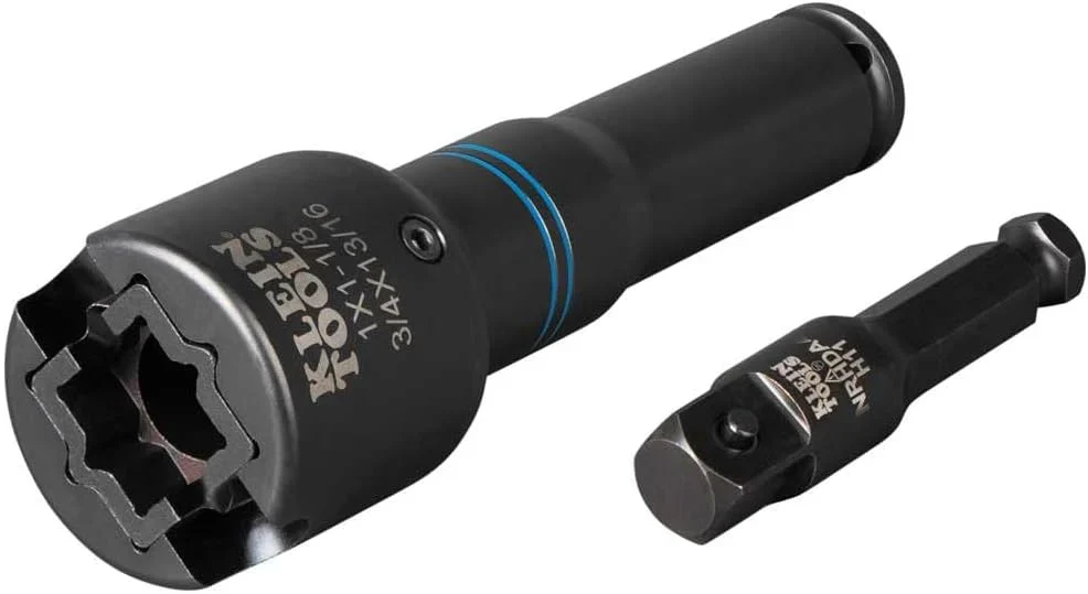 Klein Tools Single-Ended Impact Socket, 3/4-Inch, 1-Inch And 1-1/8-Inch - NRHD3 - Image 2 Klein Tools Single-Ended Impact Socket, 3/4-Inch, 1-Inch And 1-1/8-Inch - NRHD3 - Image 2