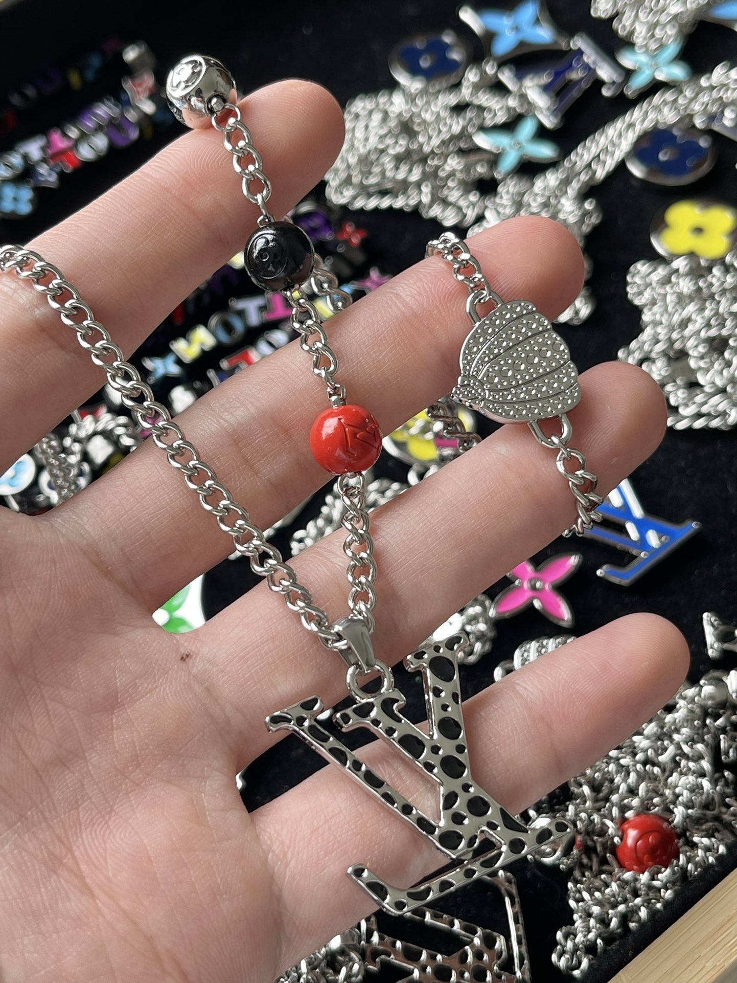 Louis Vuitton Pumpkin LV Pendant Necklace - Original Replica Club
