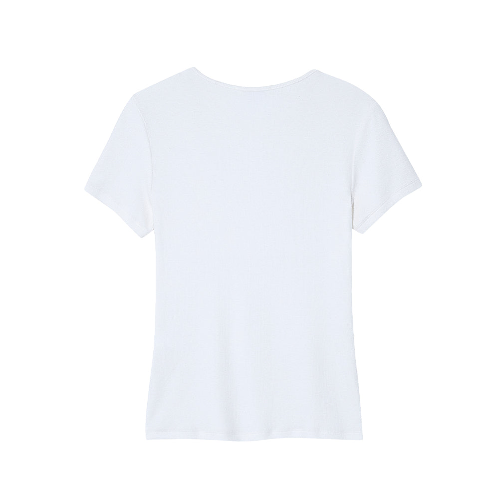 Le 17 septembre - Haut en laine basique - Blanc