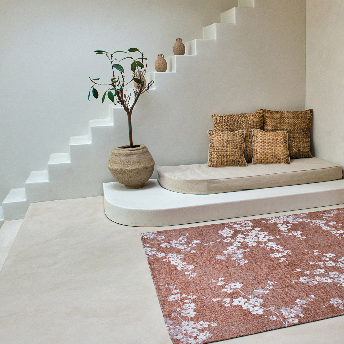 Louis de Poortere Sakura Vloerkleed 240 x 340 cm - Copper Pink