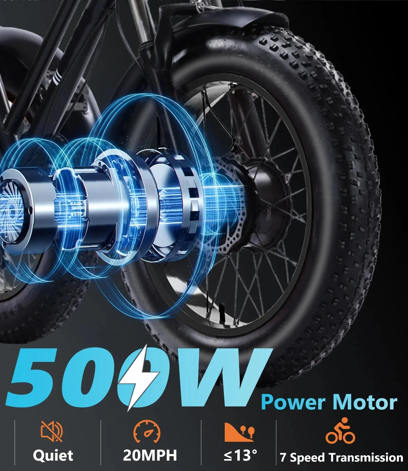 YEBEI Folding Electric Tricycle for Adults, 500W Motor, 48V15AH Lithium Battery, 20 x 4.0 in Fat Tires - Image 38 YEBEI Folding Electric Tricycle for Adults, 500W Motor, 48V15AH Lithium Battery, 20 x 4.0 in Fat Tires - Image 38