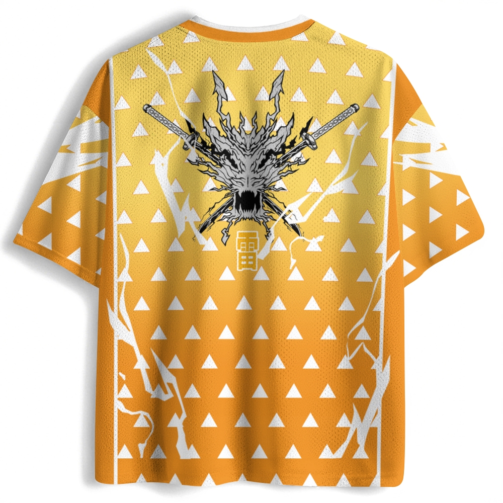 Demon Slayer Zenitsu Anime Football Jersey
