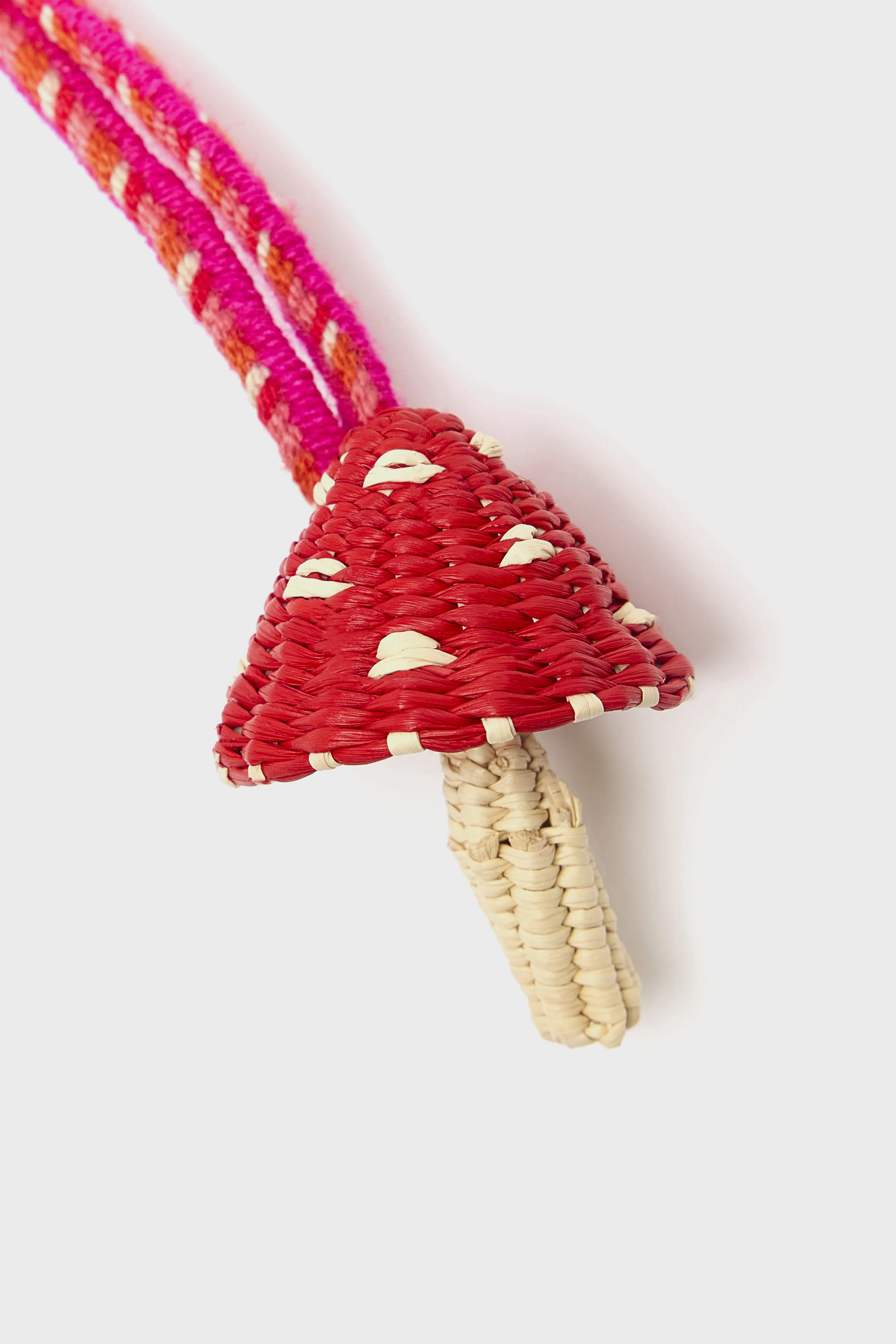 Bellerose Iraca Red Mushroom Charm  (261 / W / READY FOR DYING)
