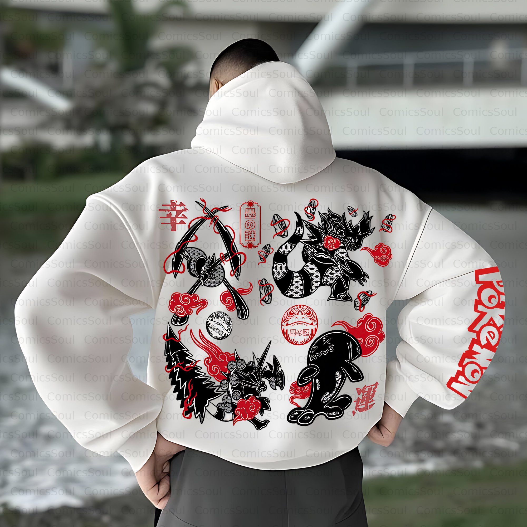 Unisex Anime Inspired Vintage Plush Hoodie
