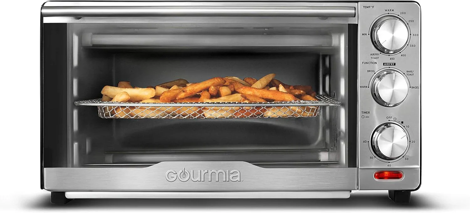 Gourmia Oven Air Fryer Combo with 17 Cooking Presets 24L Capacity Convection Rack