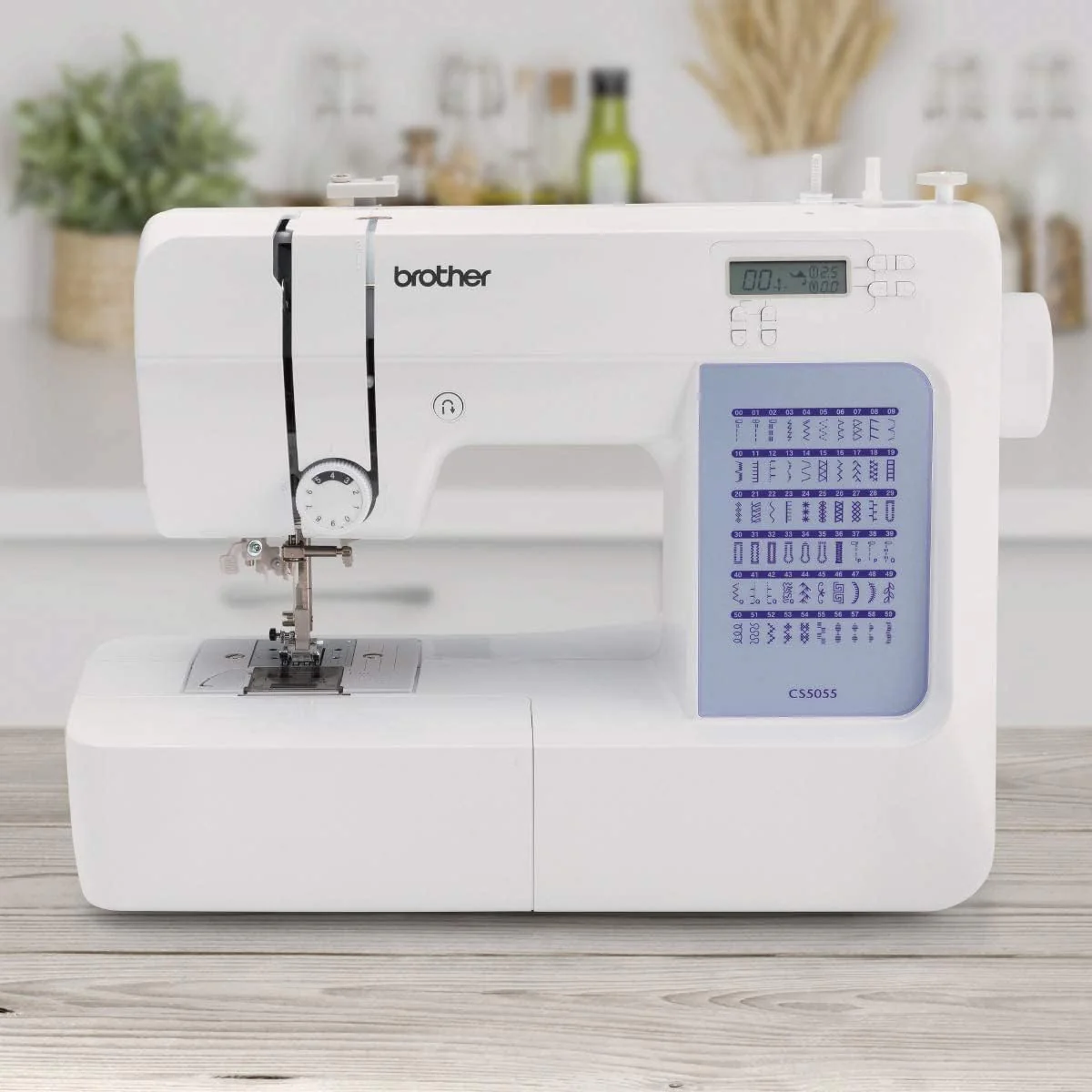 Brother CS5055 computerized sewing machine, 60 built-in stitches, LCD display