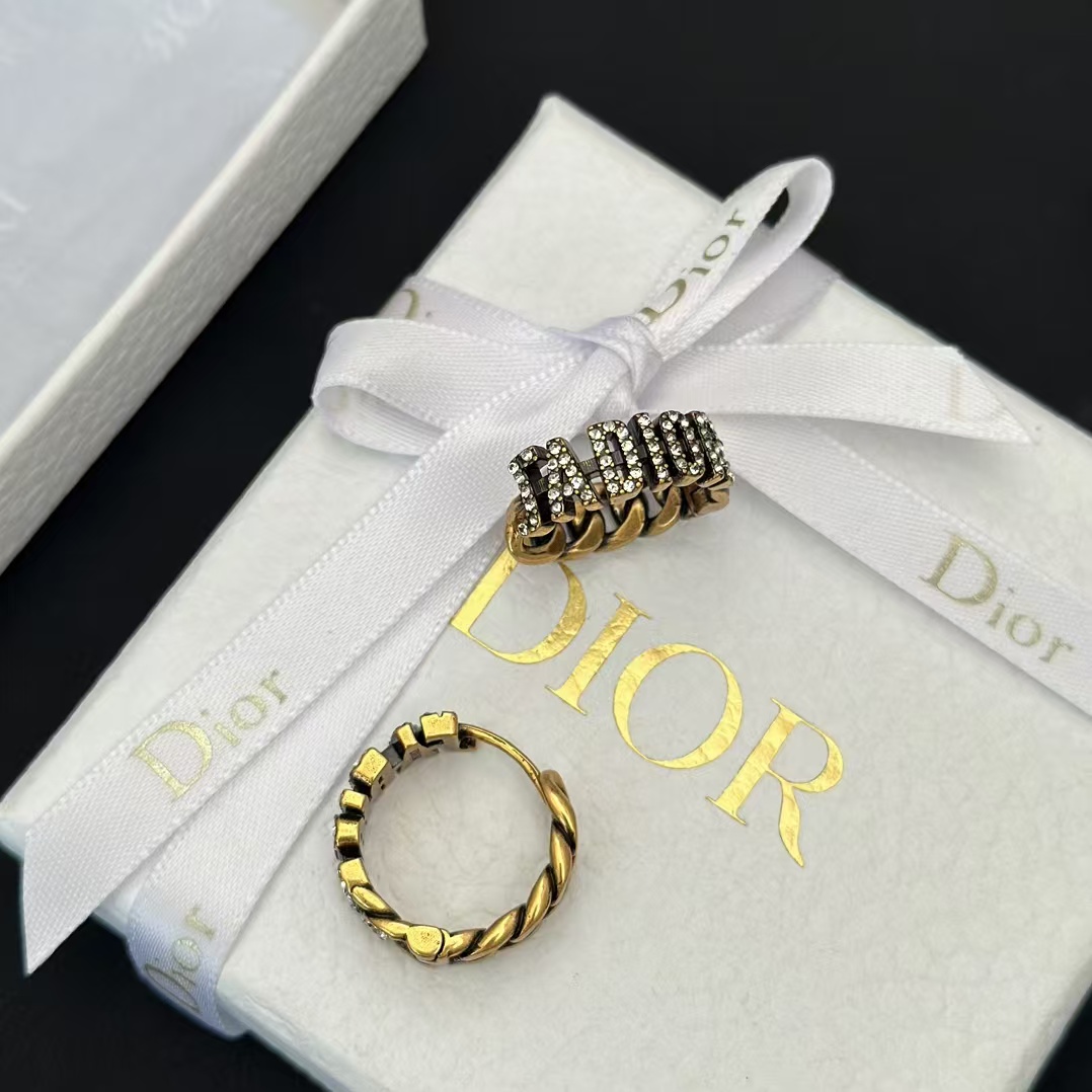 Dior JADIOR Hoop Earrings Ring - Two Wear Ways - Original Replica Club