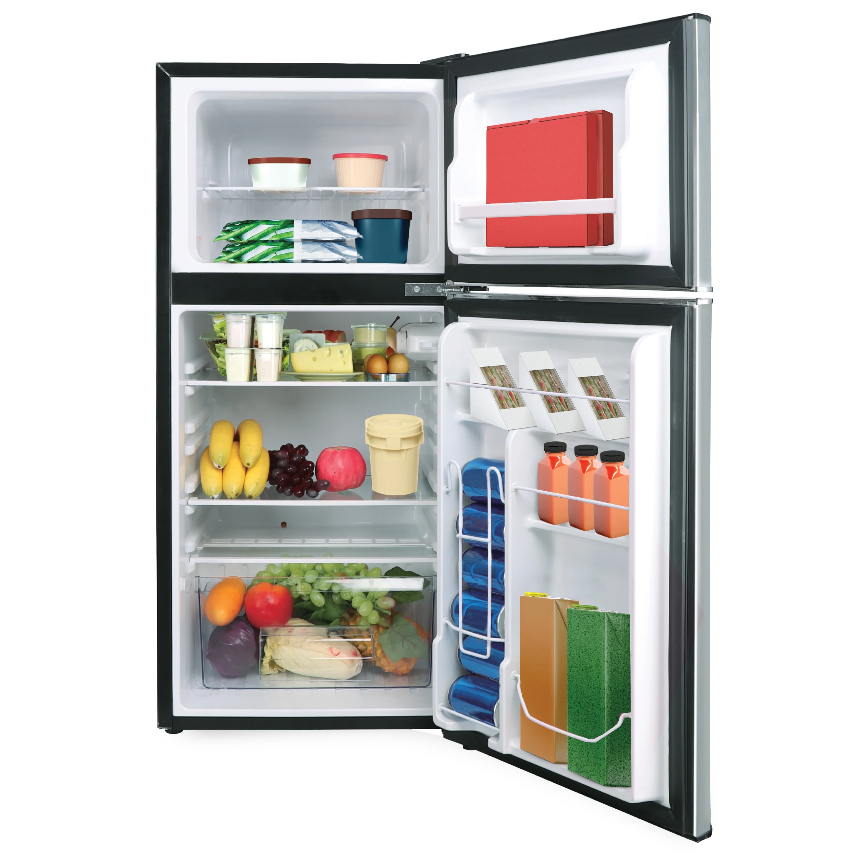 Frigidaire, 4.5 Cu. ft., 2 Door Compact Refrigerator-Chrome Trim, EFR451, Platinum - Image 7