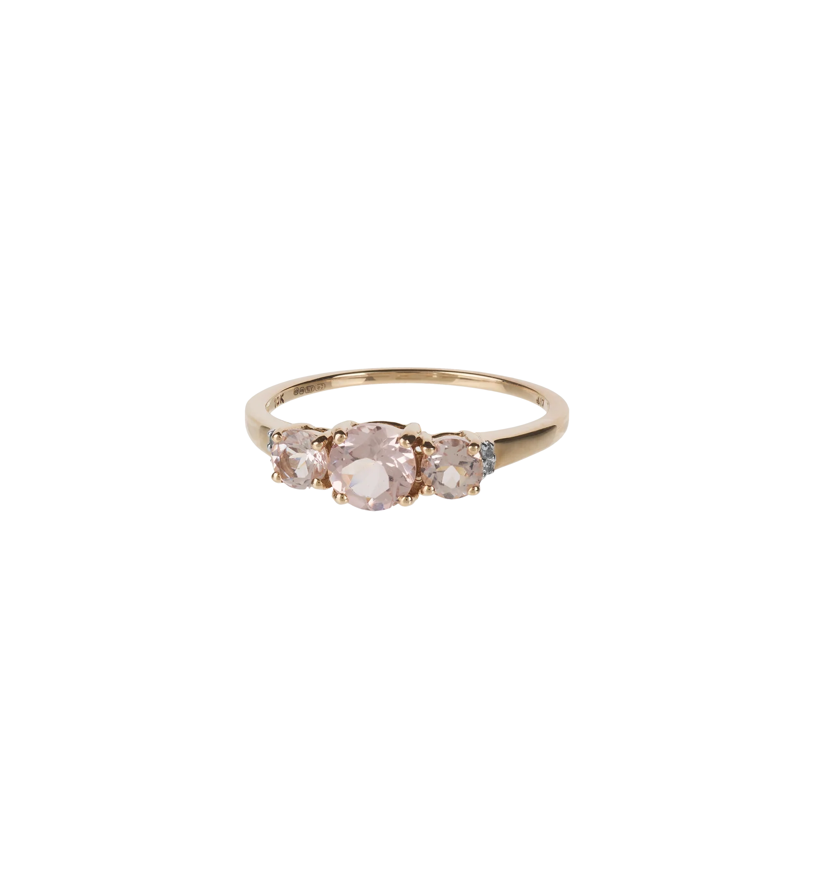 Vintage Morganite Rising Horizon Ring 10K