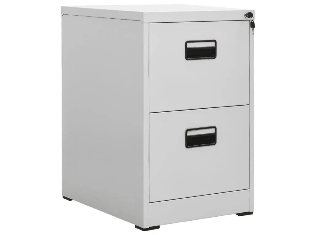 Armario archivador de acero gris 46x62x72.5 cm dhvu02677