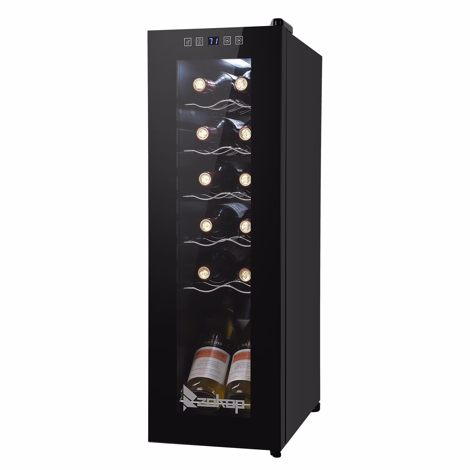 Ktaxon 18 Bottle Compressor Wine Cooler Freestanding Wine Fridge, Fast Cooling, Low Noise