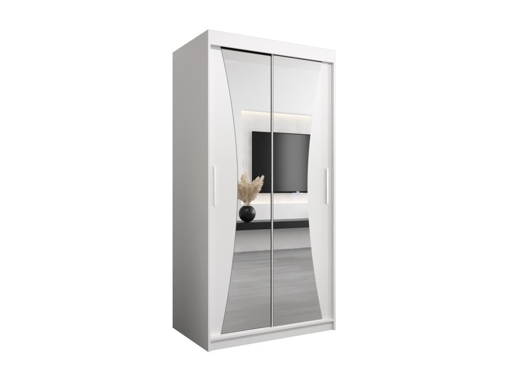 ARMARIO MONACO DE PUERTAS CORREDERAS 200/100/62 2 puertas (blanco/blanco)