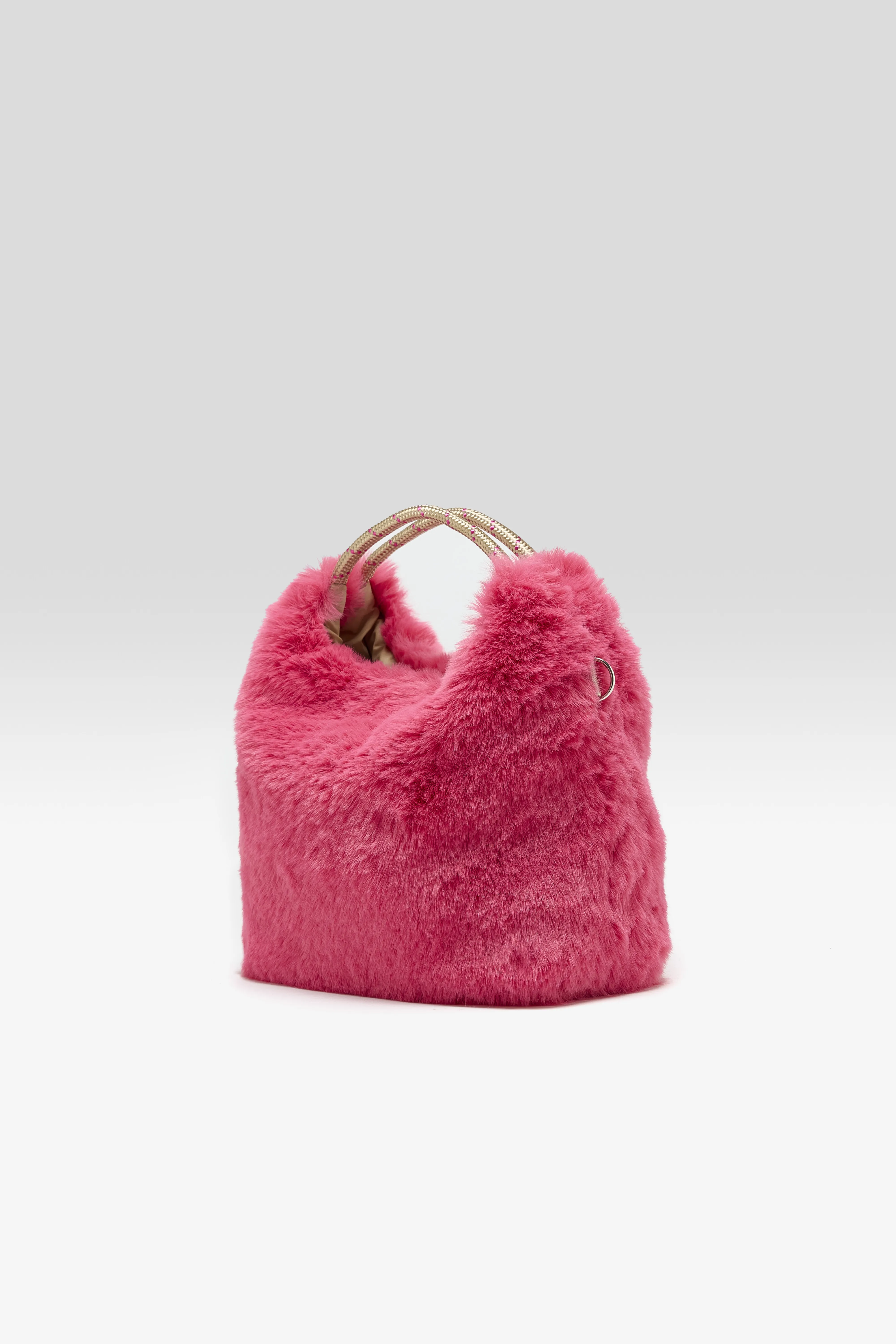 Bellerose Helcro faux-fur shoulder bag (261 / W / GERANIUM)