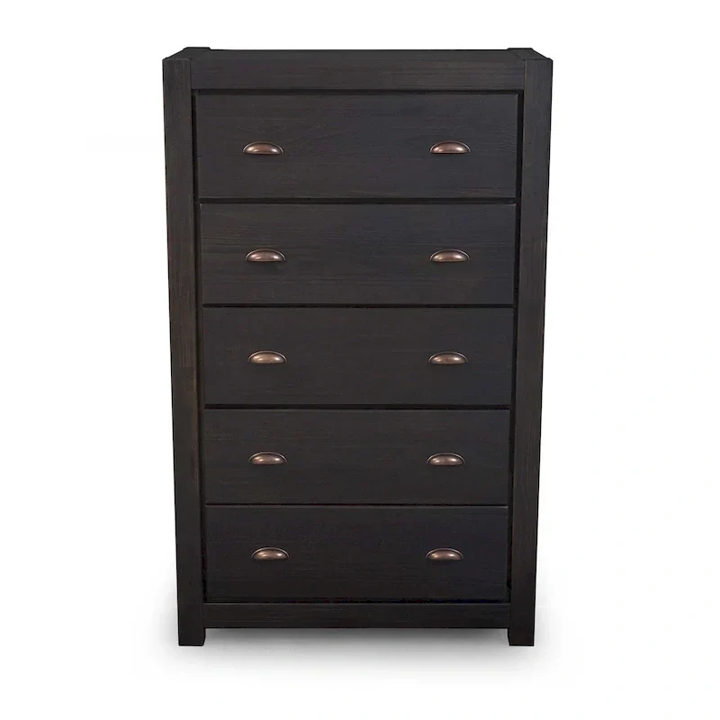 Montauk Solid Wood Chest with 5 Drawers by Grain Wood Furniture