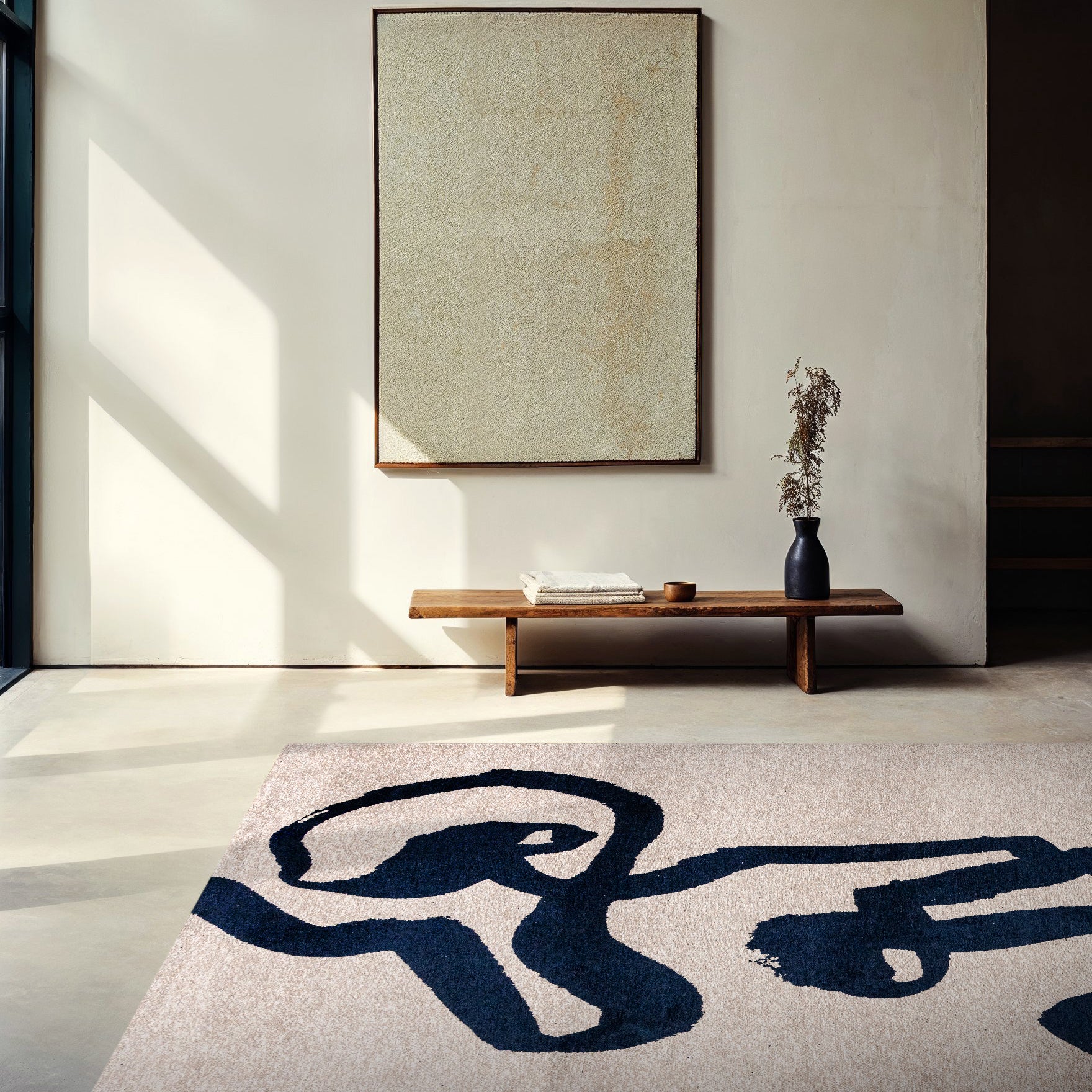 Louis de Poortere Ribbon Vloerkleed 140 x 200 cm - Sea Ink