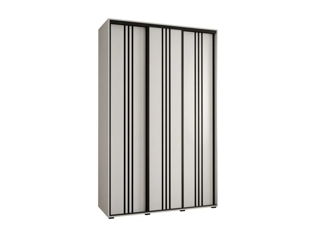 ARMARIO Homepleno 6 DE PUERTAS CORREDERAS 235.2/160/60 3 puertas (Blanco/Blanco/Negro) skgb09444