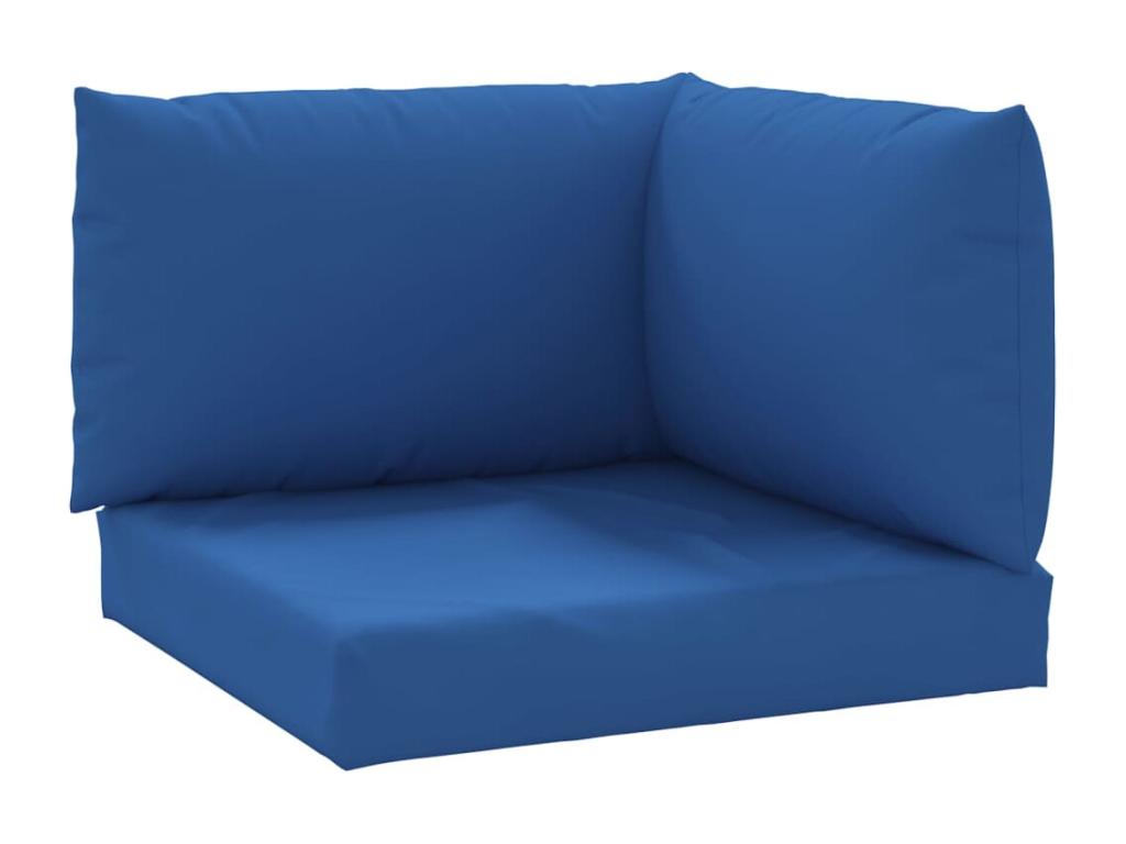 Cojines para palets 3 unidades tela Oxford azul