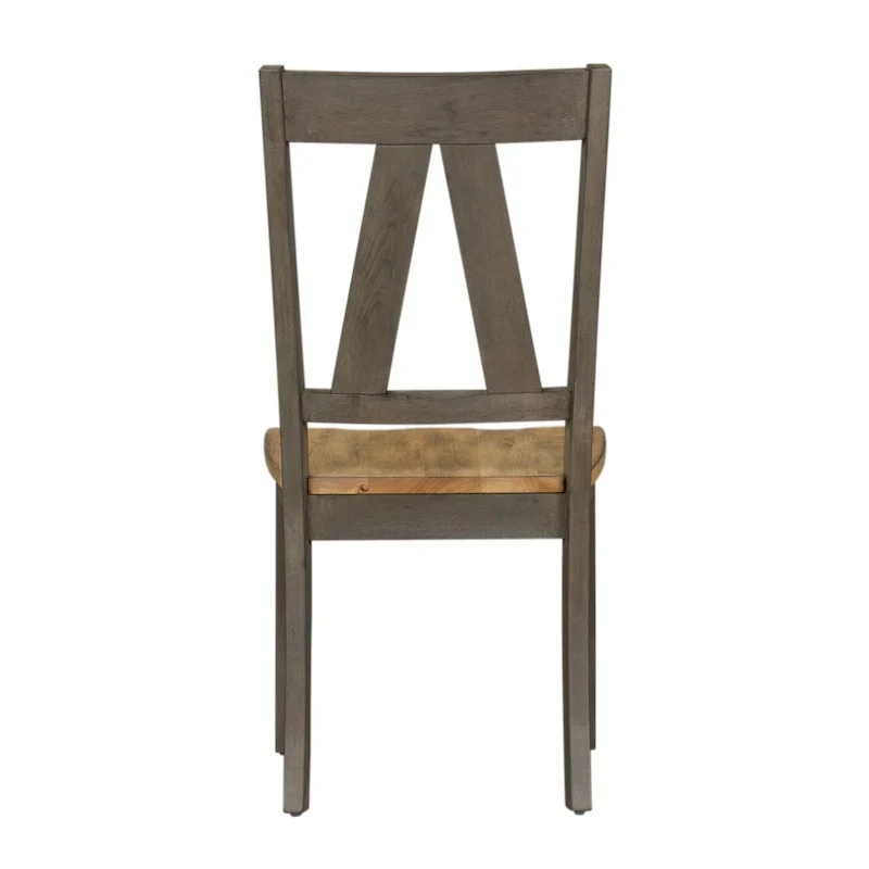 Lindsey Farm 7-Piece Trestle Table Set in Gray and Sandstone