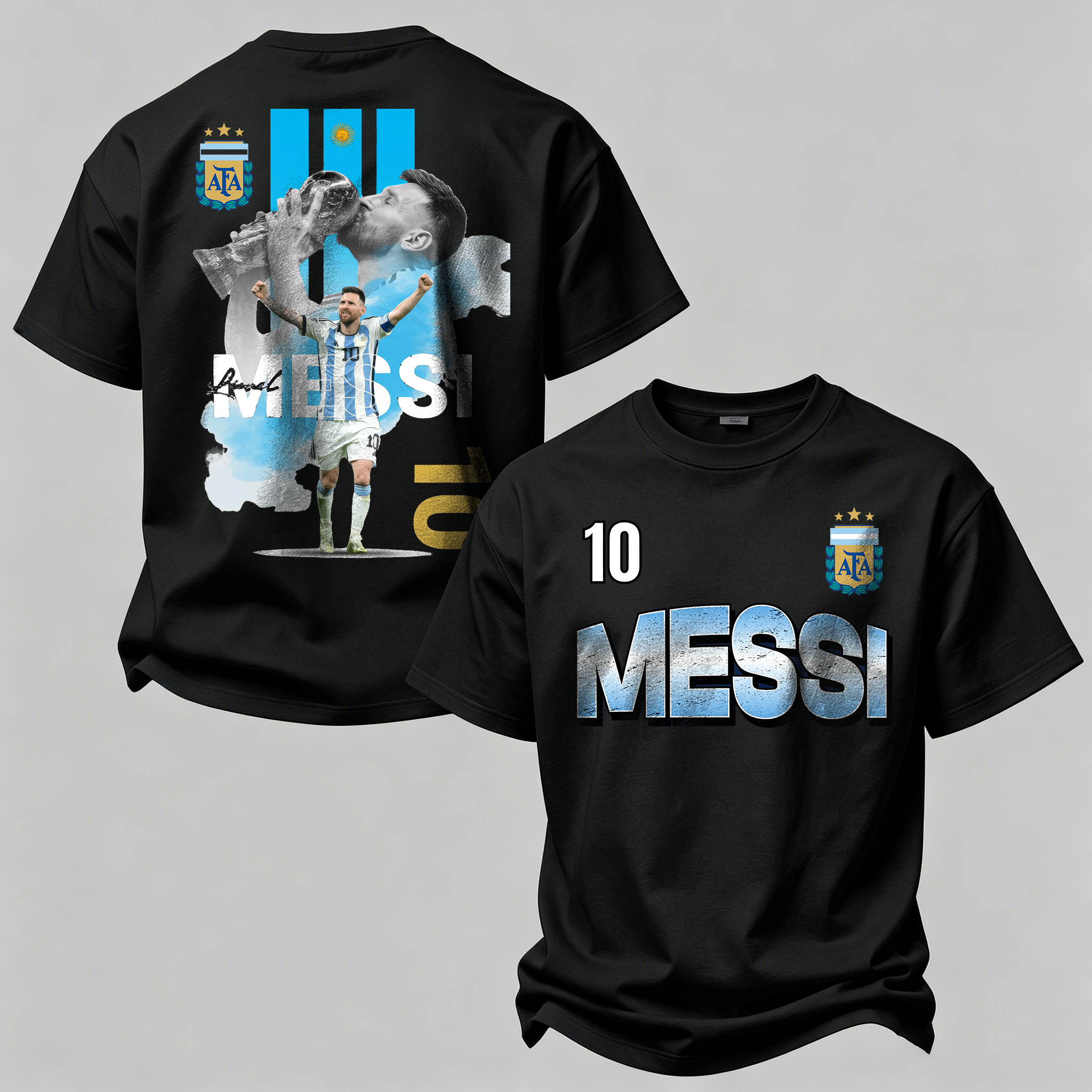 No 10 Legend Kiss Trophy Printed Oversized Unisex T-shirt