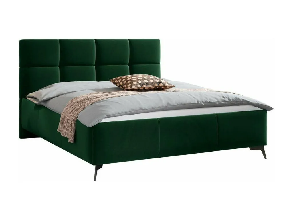 Cama Cosinor 101, doble, verde, 180x200, tapiz, somieres, 189x216x106cm ens1715701