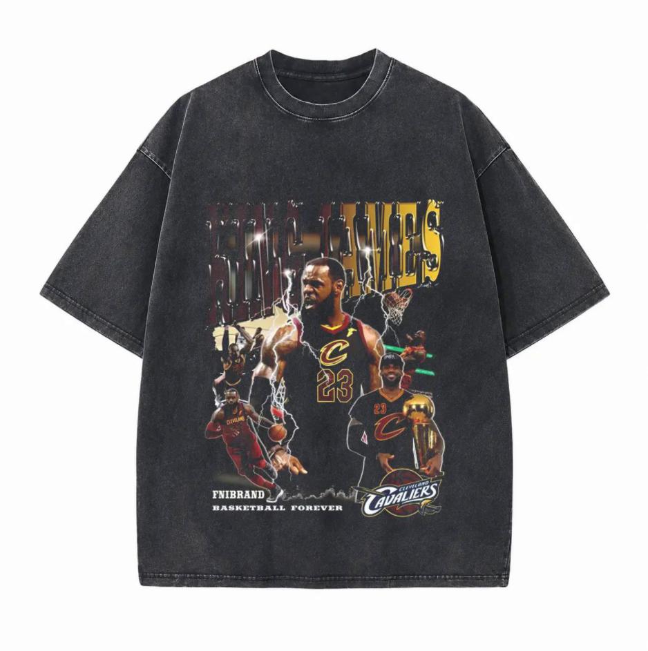 NBA Star Illustrious Career Printed Unisex Washed T-Shirt