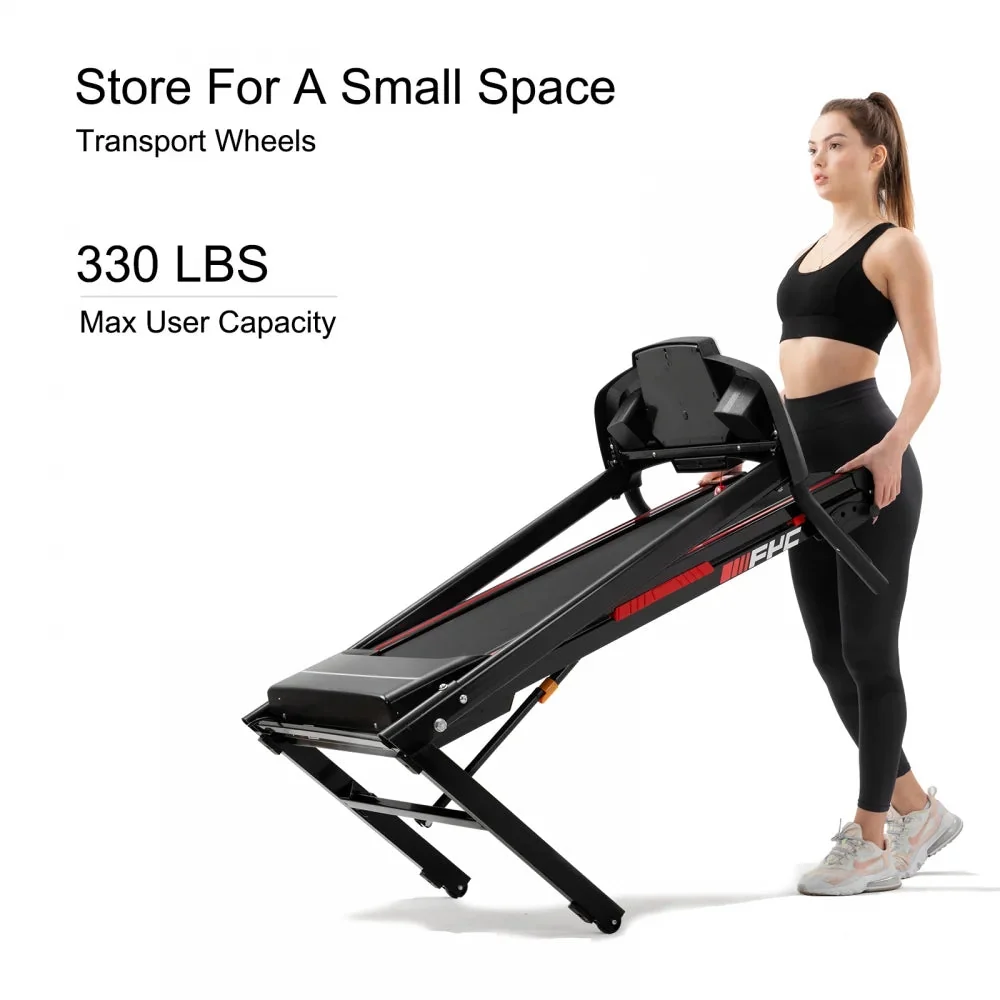 Folding Electric Treadmill With 3.5HP Motor, 300LBS Capacity And Incline - Image 2 Folding Electric Treadmill With 3.5HP Motor, 300LBS Capacity And Incline - Image 2
