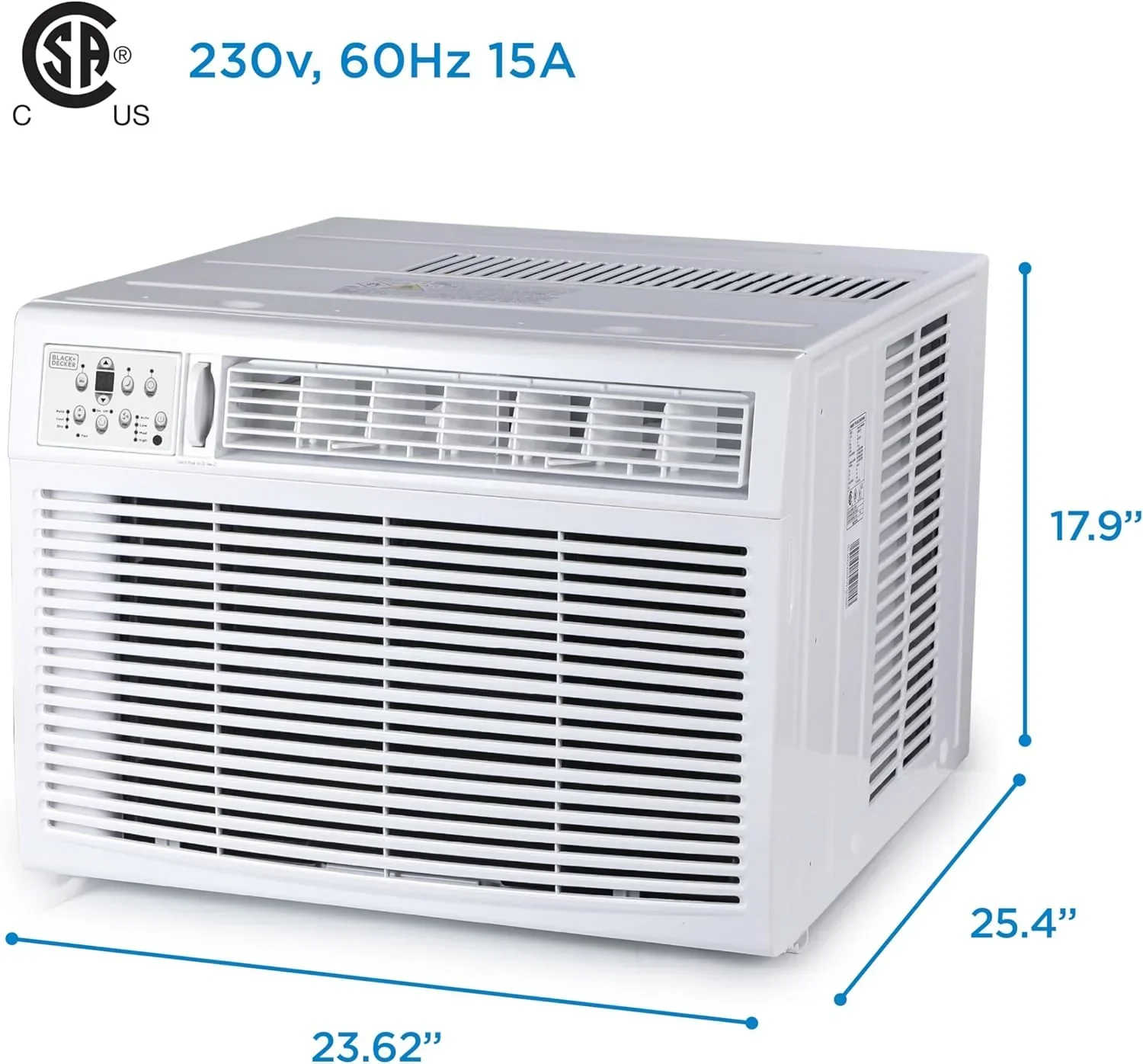 BLACK+DECKER Window Air Conditioner 5000 BTU Cools Up to 150 Square Feet AC Mechanical Controls