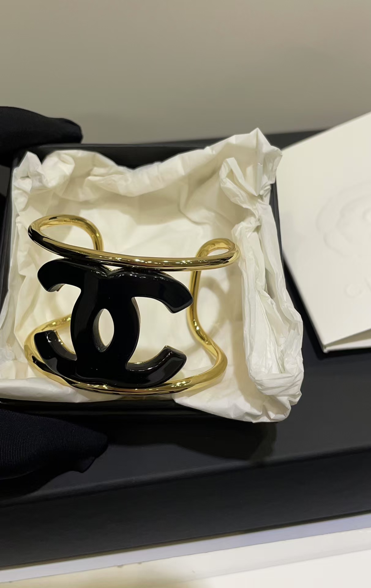 Chanel Open Cuff Funky Exaggerated Geometric Bangle Bracelet - Original Replica Club