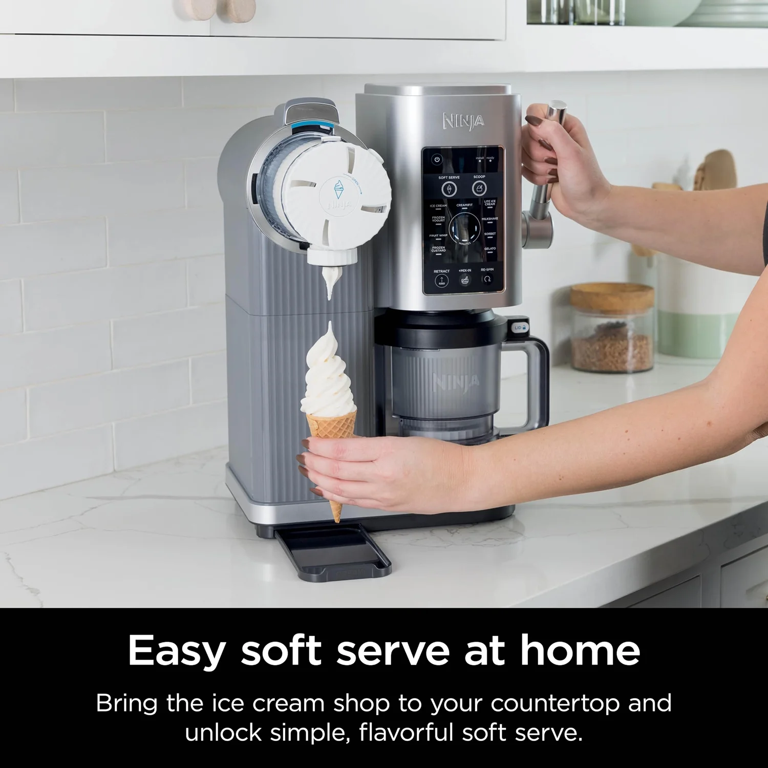 Restored Ninja CREAMi Swirl 13-in-1 Soft Serve Ice Cream Machine - Factory (Refurbished) - Image 9