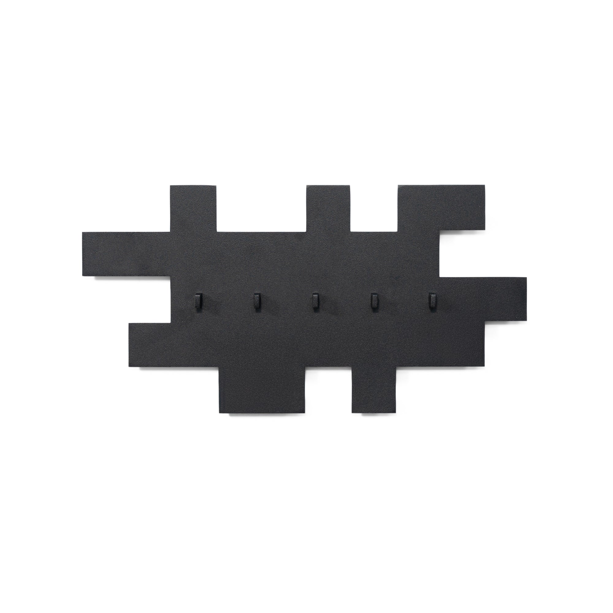 Spinder Design kapstok Tetromino - Zwart - 5 haken