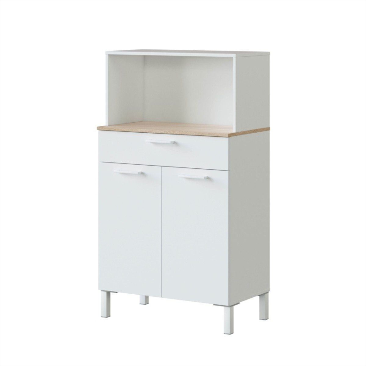 Calicosy - KIRA Keukenbuffetkast - H126 cm - Wit