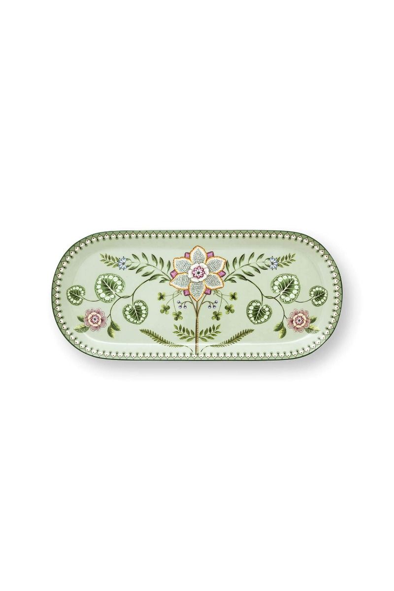 Cake Tray Lily&Lotus Light Green 33.3x15.5cm