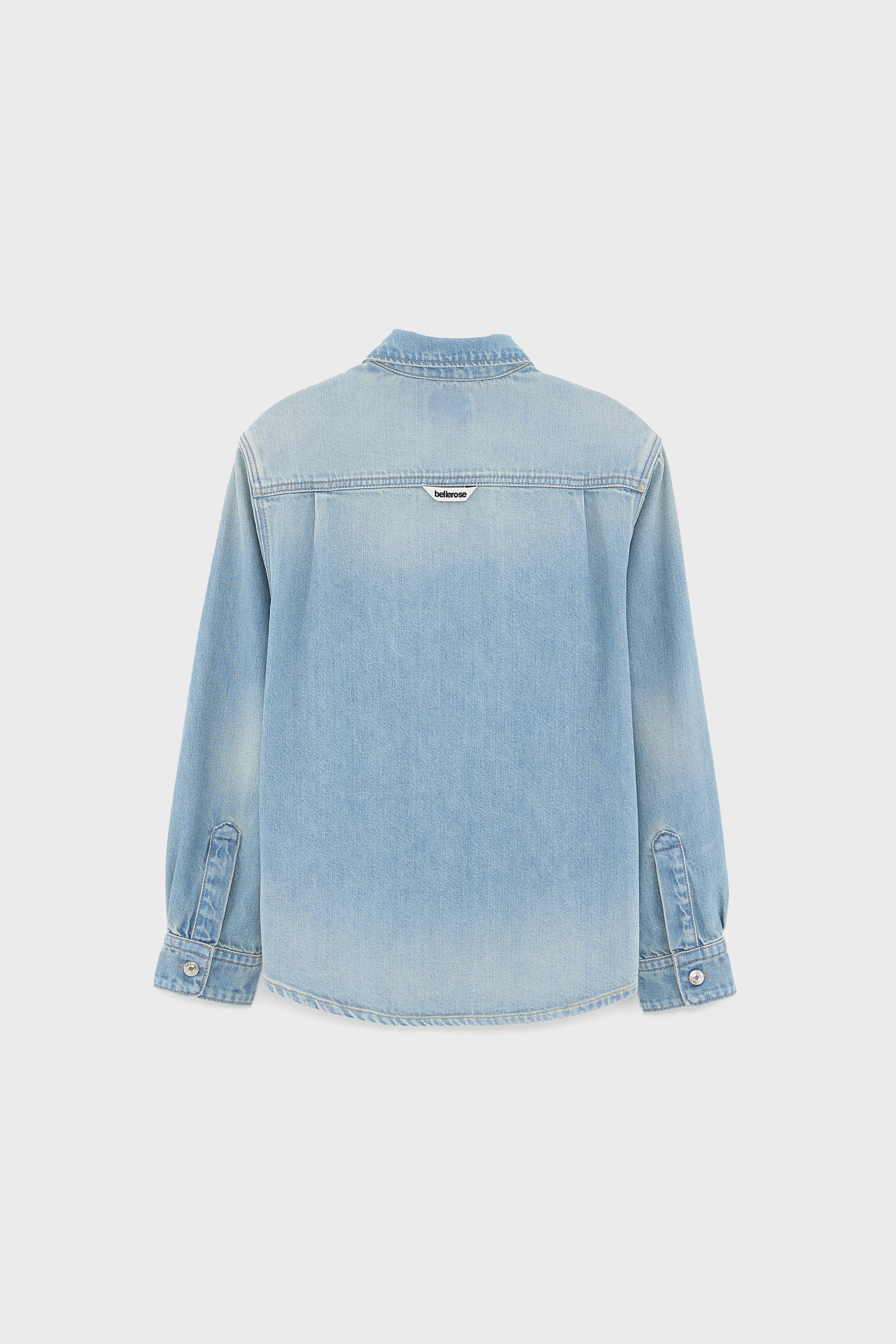 Bellerose Puck oversized overshirt (261 / B / VINTAGE BLUE)