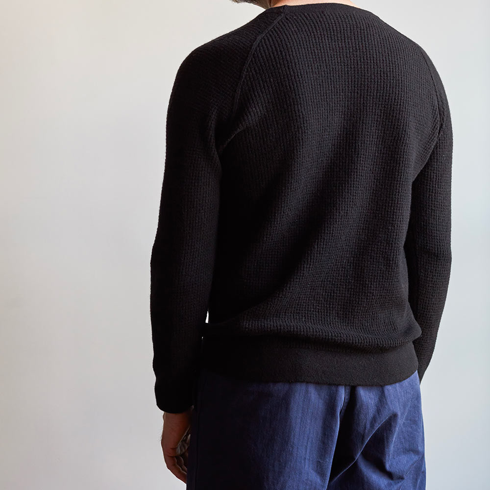 Merci - Pull en laine - Noir Charbon