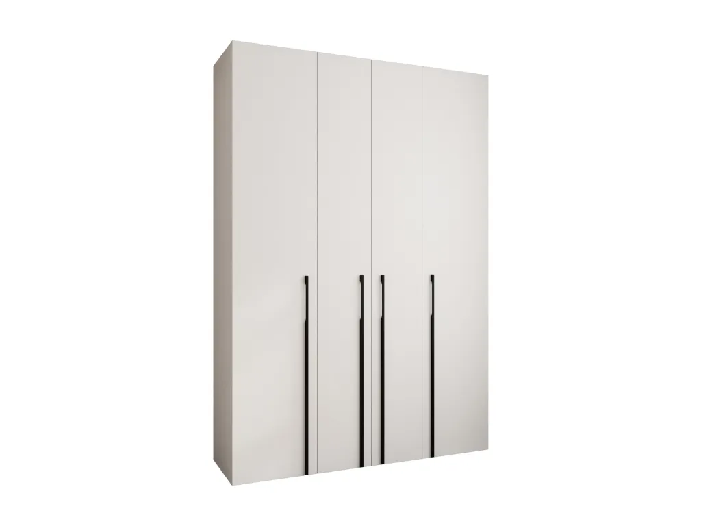Armario Decoencanto 3 con puertas batientes 245.5/170/40 4 puertas (blanco/negro)