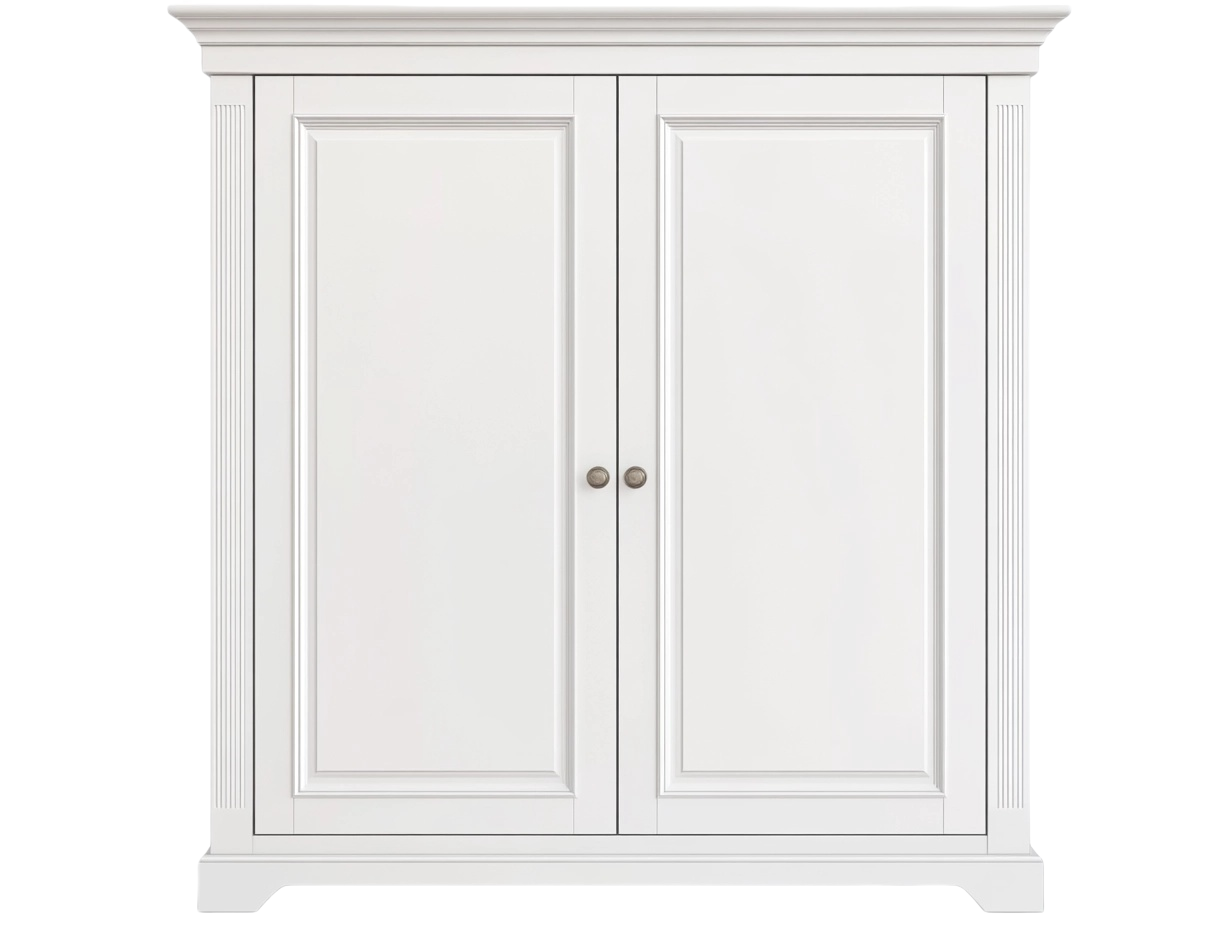 Armario Blanco Vintage 120x180cm para Sala de Estar MDF cd9313878